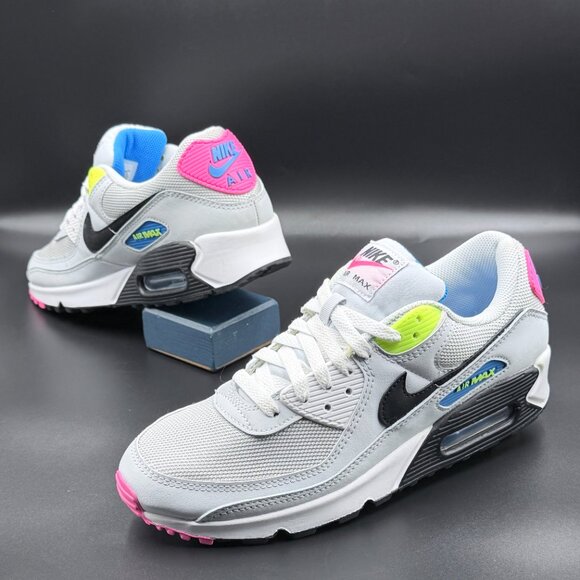 Nike Air Max 90 'Grey Neon' - Picture 5 of 9